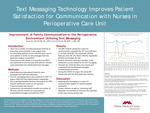 Improvement of Family Communication in the Perioperative Environment Utilizing Text Messaging