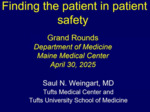 April 30th, 2025: Finding the Patent in Patient Safety