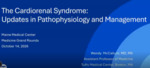 October 14, 2026: The Cardiorenal Syndrome: Updates in Pathophysiology and Management