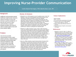 Improving Nurse-Provider Communication by Caitlin Martel-Harrington and Martha Mary Lane