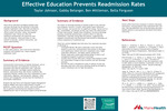 Effective Education Prevents Readmission Rates by Taylor Johnson, Gabby Belanger, Ben Mittleman, and Bella Ferguson