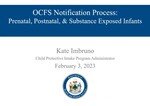 Anticipatory Guidance about DHHS Substance Exposed Infant Notification by Alane O'Connor DNP and Kate Imbruno