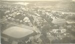 Aerial View of Maine General Hospital with Portland Water Company Reservoir c.1940's by Maine Medical Center