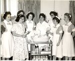Seven Student Nurses on Maternity Unit by Maine Medical Center
