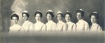 Studio Posed Group of Eight Student Nurses at Maine General Hospital c.1912 by Maine Medical Center