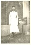 Student Nurse in Probationer's Uniform at Maine General Hospital c.1937 by Maine Medical Center