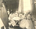 Surgeons and Nurses Work in MGH Amphitheater c. 1885 by Maine Medical Center