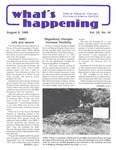 What's Happening: August 9, 1989