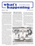 What's Happening: March 8, 1989