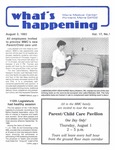 What's Happening: August 3, 1985