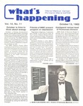 What's Happening: October 13, 1982