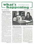 What's Happening: February 17, 1982