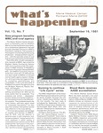 What's Happening: September 16, 1981