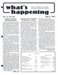 What's Happening: May 6, 1981