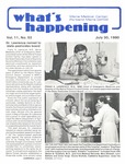 What's Happening: July 30, 1980
