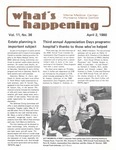 What's Happening: April 2, 1980